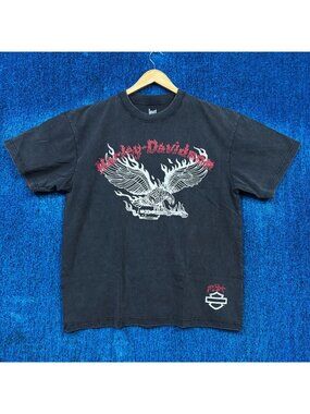 Harley Davidson x Machine Gun Kelly Graphic T-Shirt Size Large